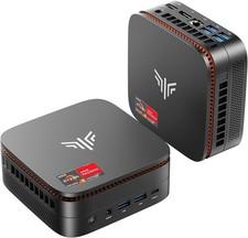 NIPOGI 4K MINI PC Windows 11 Pro AMD Ryzen 2544 Desk PC 8GB DDR4 256GB SSD WIFI5