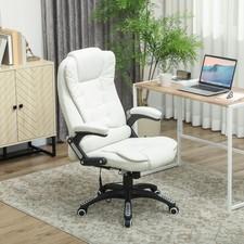 Vinsetto Massagesessel Chefsessel Gamingstuhl Drehstuhl Massagebürostuhl Creme