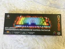 DELTACO Gaming Tastatur DK460 RGB Beleuchtung USB QWERTZ LED Keyboard