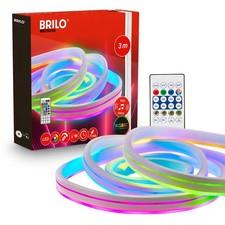 LED Stripe 3m RGBIC Leiste Neon LED Streifen Fernbedienung Musiksensor