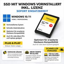 128GB SSD Festplatte mit vorinstallierten Windows 10 Windows 11 NO TPM PC Laptop