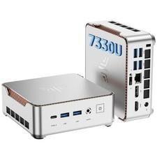 NIPOGI P2 AMD Ryzen 7330U 4K Mini PC 16GB RAM 256GB SSD 4C/8T Windows11 Pro