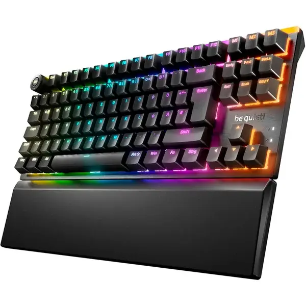 be quiet! Light Mount TKL, Gaming-Tastatur schwarz, DE-Layout, be quiet! Silent V2 Linear