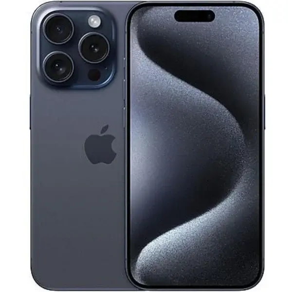 Apple iPhone 15 Pro 128GB Generalüberholt, Handy Titan Blau, iOS