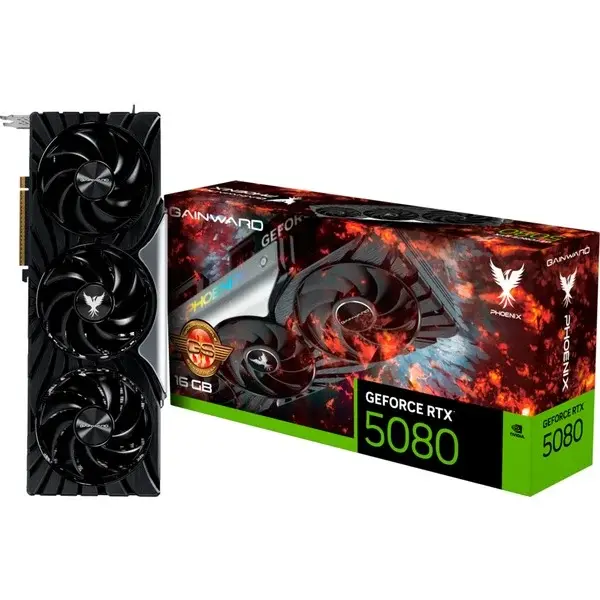 Gainward GeForce RTX 5080 Phoenix GS, Grafikkarte DLSS 4, 3x DisplayPort, 1x HDMI 2.1