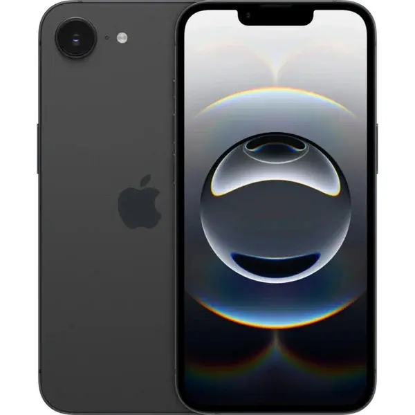 Apple iPhone 16e 128GB Generalüberholt, Handy schwarz, iOS, 8 GB