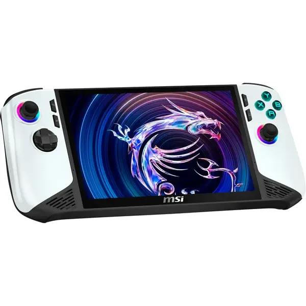 MSI Claw 8 AI+ A2VM-091 Polar Tempest Edition , Handheld-Konsole weiß/schwarz