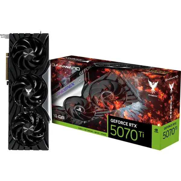 Gainward GeForce RTX 5070 Ti Phoenix GS V1 Generalüberholt, Grafikkarte DLSS 4, 3x DisplayPort, 1x HDMI 2.1