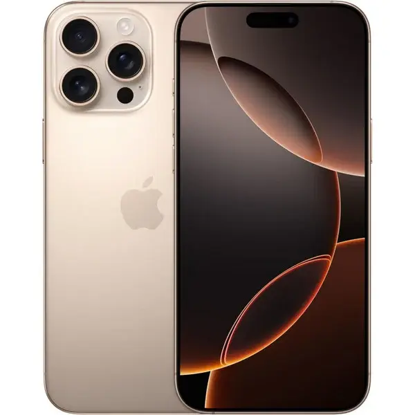 Apple iPhone 16 Pro Max 256GB Generalüberholt, Handy Titan Wüstensand, iOS