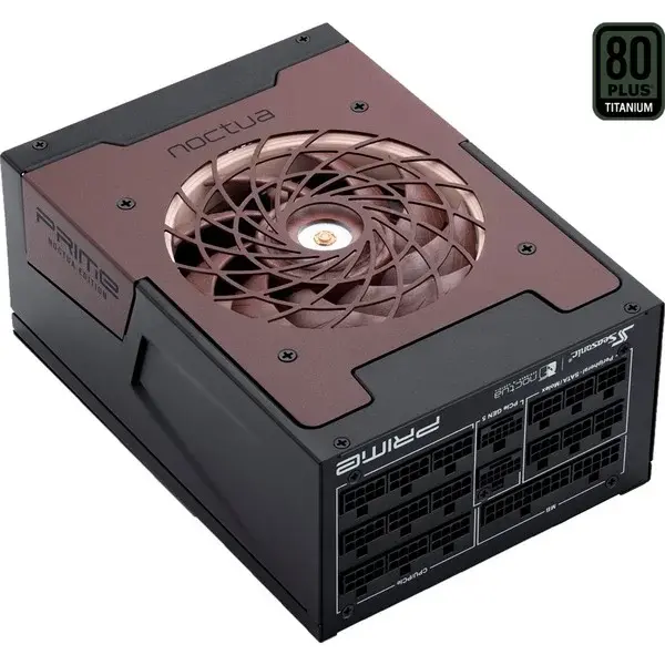 Seasonic PRIME TX-1600 Noctua Edition, PC-Netzteil schwarz, 2x 12 Pin High Power GPU, 6x PCIe, Kabel-Management, 1600 Watt