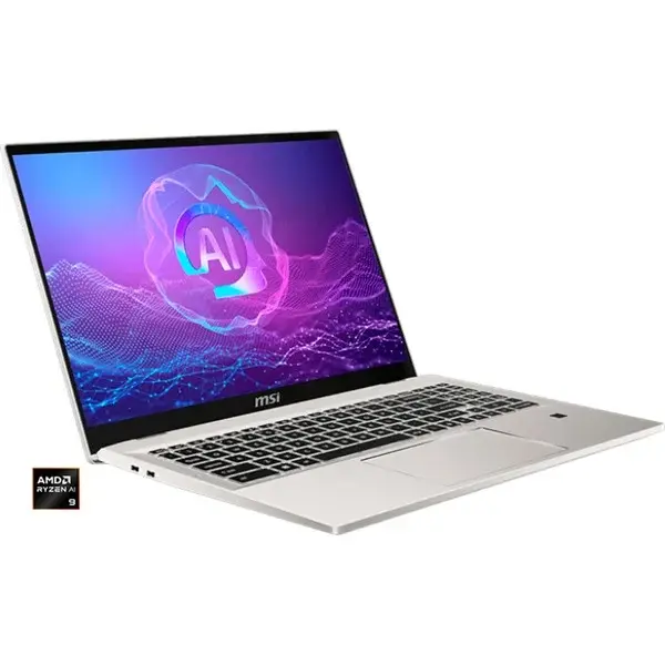 MSI Prestige A16 AI+ A3HMG-036, Notebook silber, AMD Ryzen AI 9 365, AMD Radeon 880M, 32 GB LPDDR5X, 1 TB (1 TB SSD), Windows 11 Home