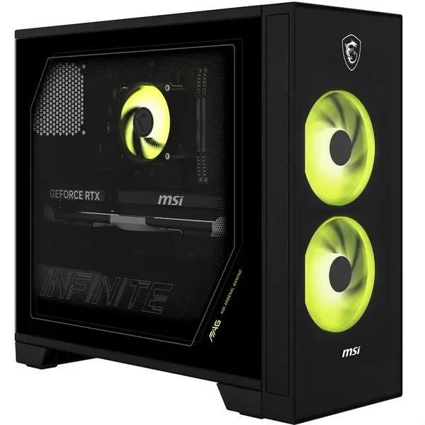 MSI MAG Infinite S AI 2NVM5-003AT, Gaming-PC schwarz/transparent, Windows 11 Home