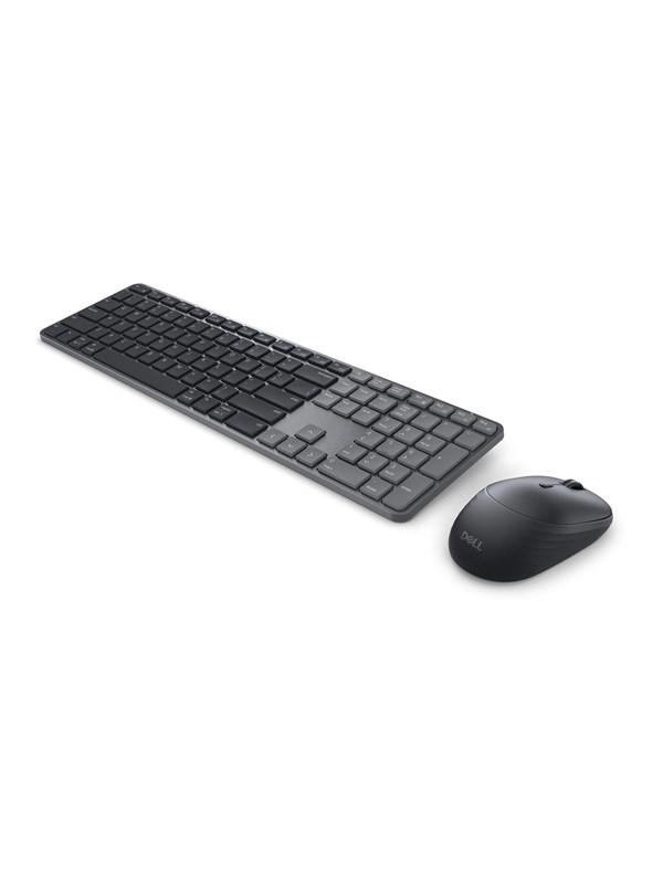 Dell Pro 7 KM726 - keyboard and mouse set - Slim - QWERTY - US International - graphite Input Device - Tastatur & Maus Set - Universal - Schwarz
